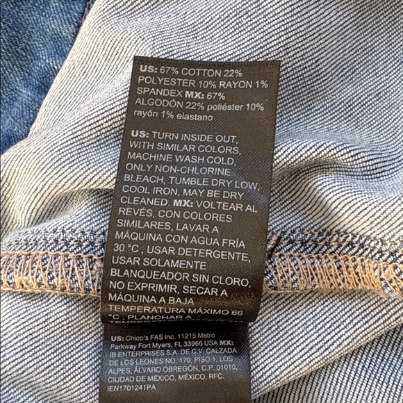 EUC White House Black Market High Rise Everyday Soft Jeans Size 14 - Picture 10 of 12